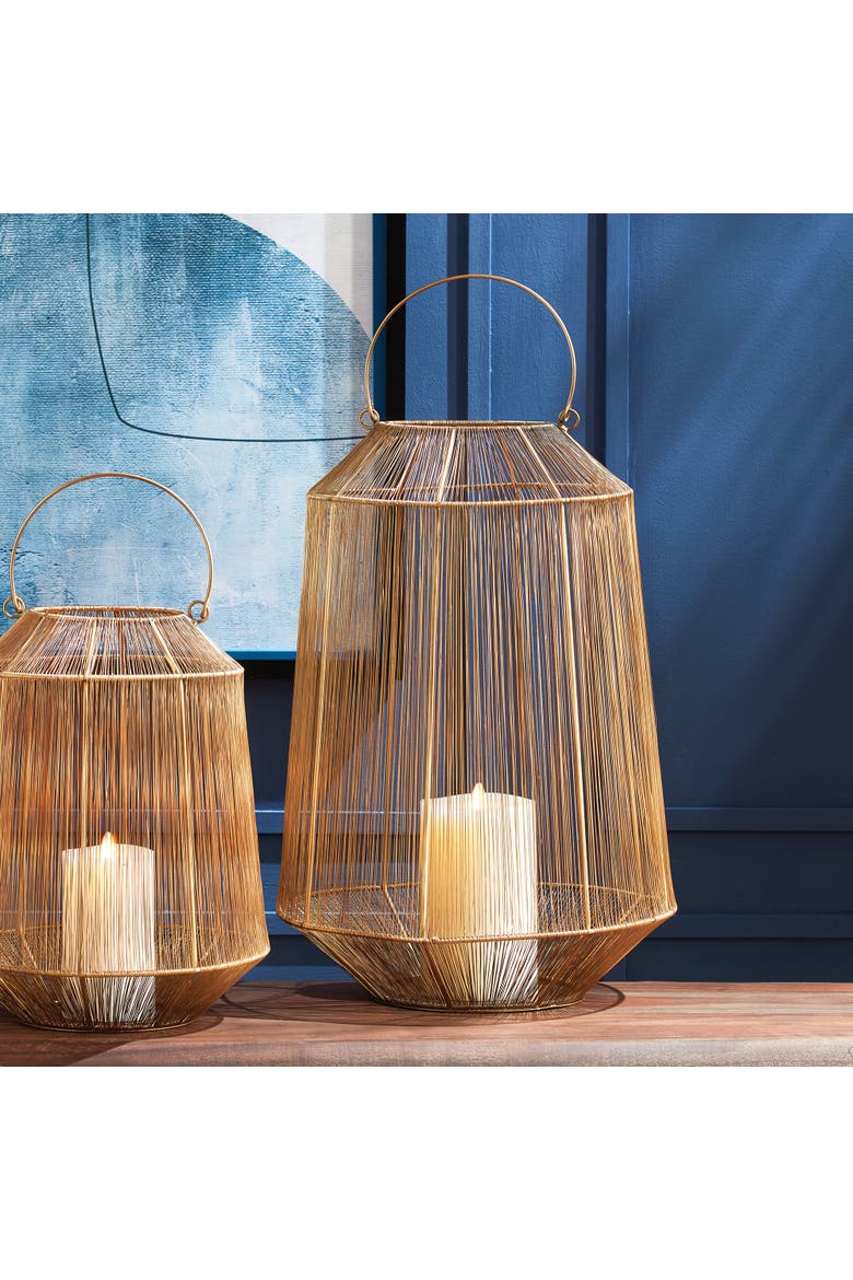 Elwin Lantern Large, Alternate, color, Gold