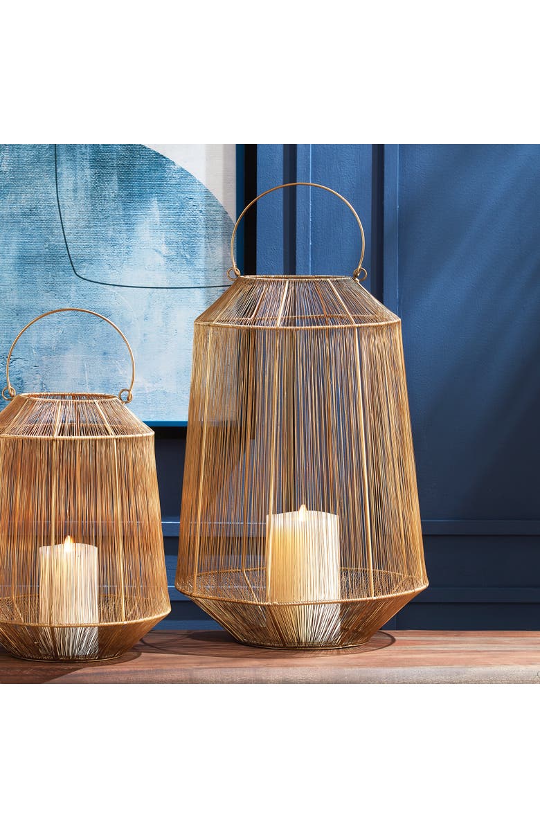Napa Home & Garden Elwin Lantern Large, Alternate, color, Gold