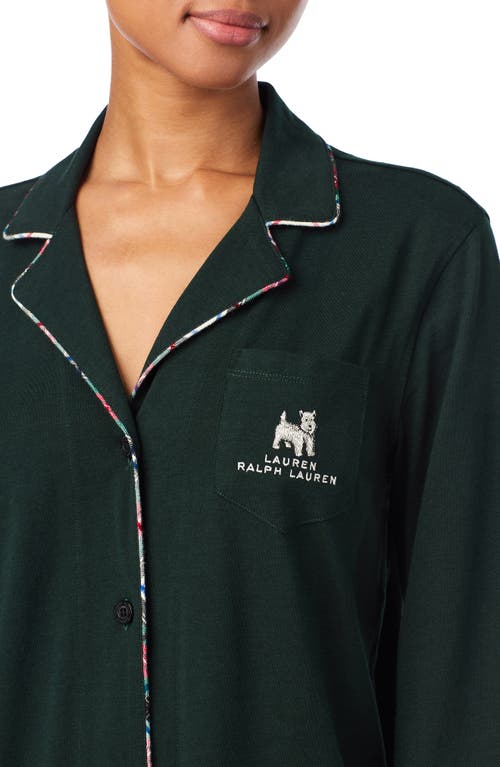 Ralph Lauren Lauren  Cotton Blend Pajamas In Blue
