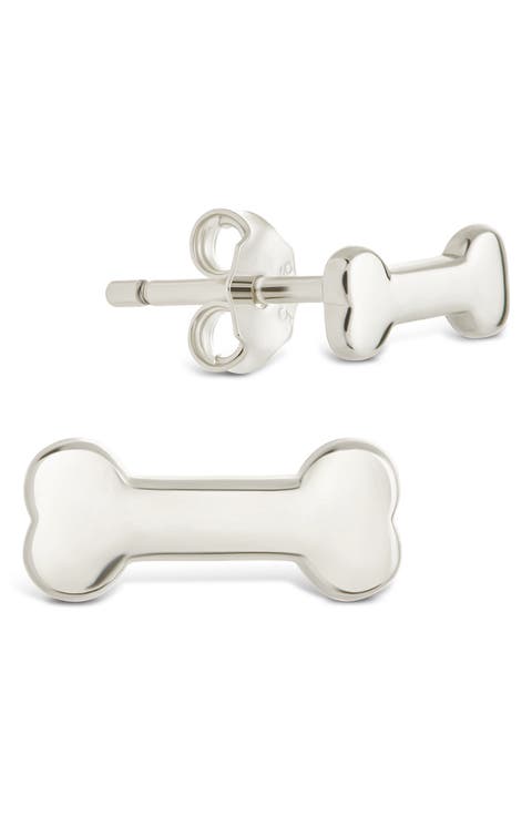 Give a Dog a Bone Stud Earrings