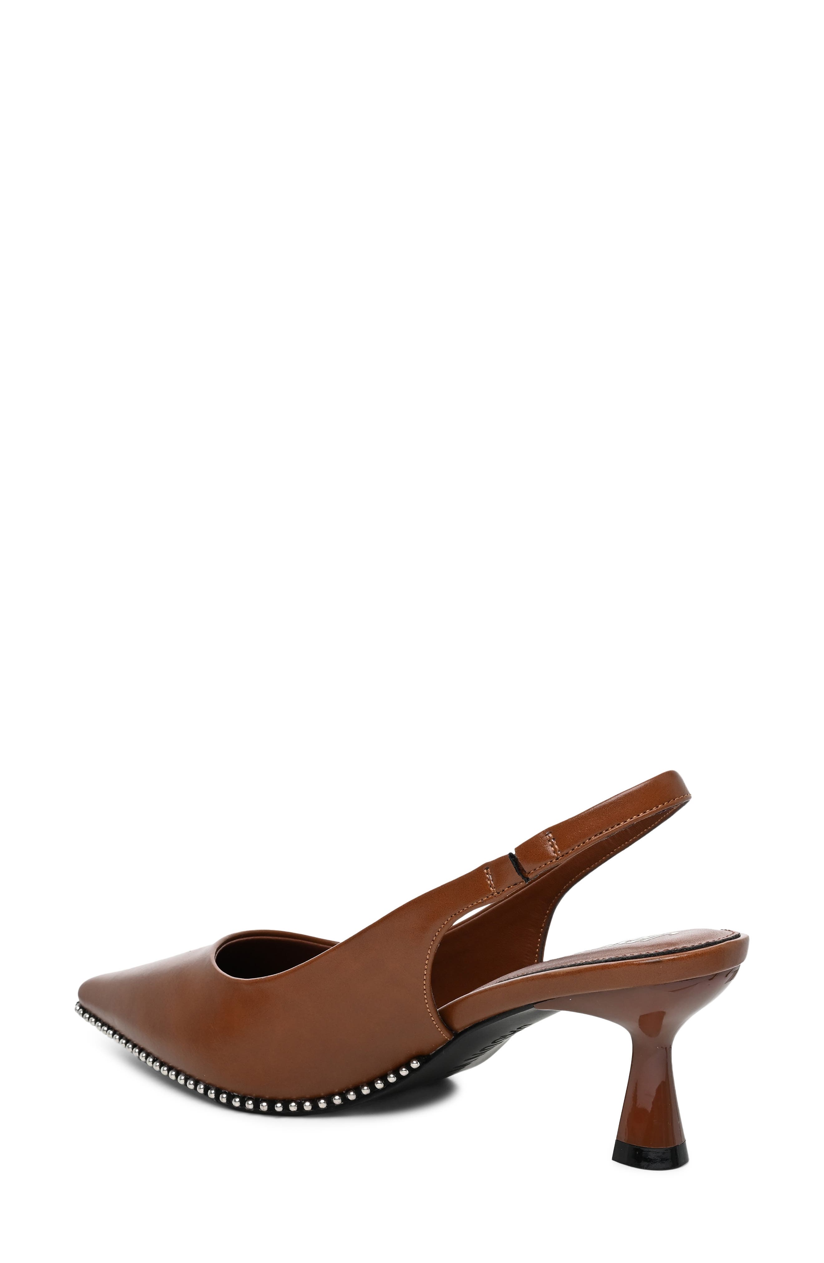 Pointed Toe Slingback Pump, Alternate, color, TAN