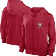FANATICS Women's Fanatics Scarlet San Francisco 49ers Script Lock Full-Zip Hoodie