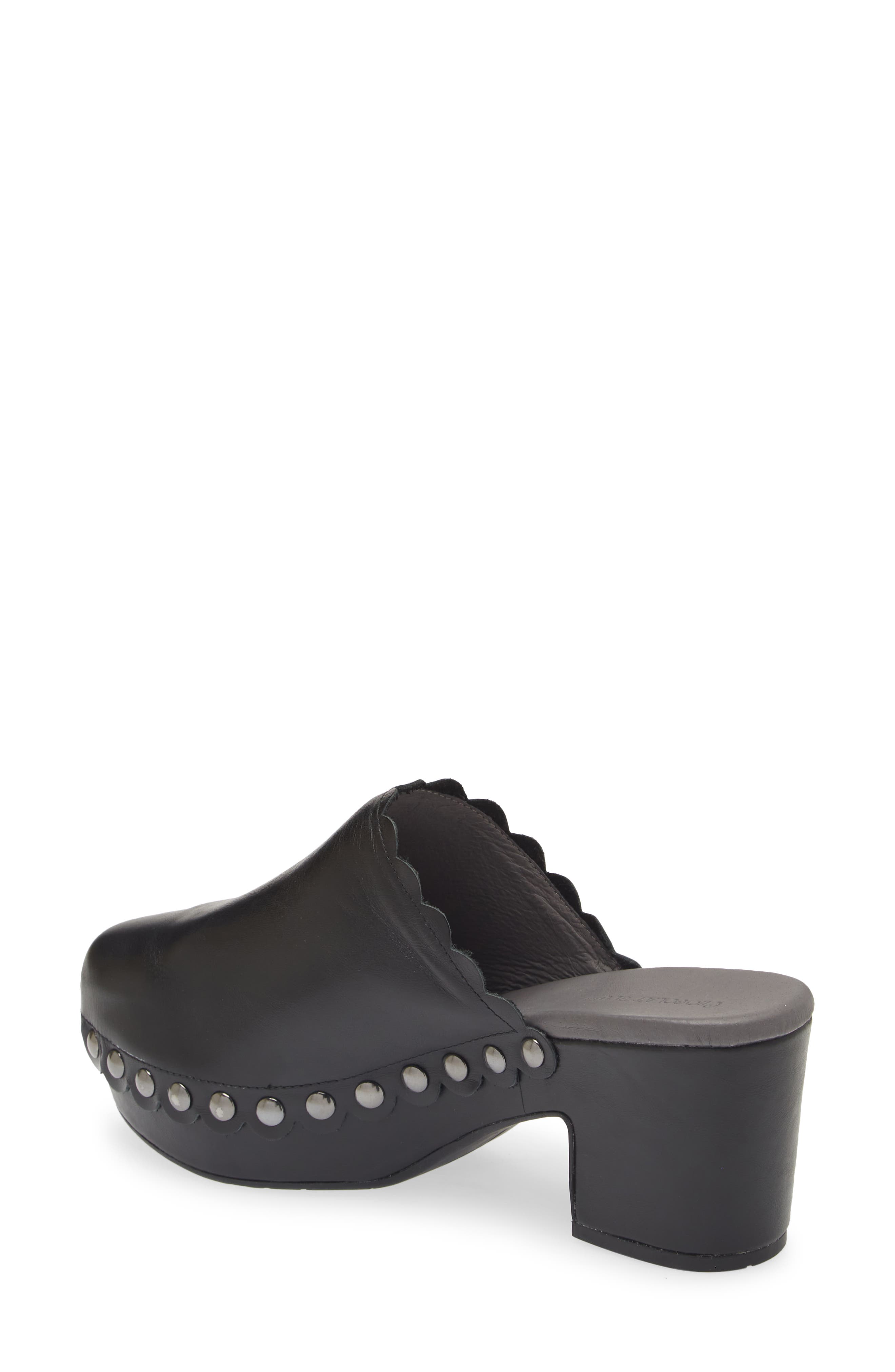 Chocolat Blu Genoa Platform Clog, Alternate, color, Black Leather