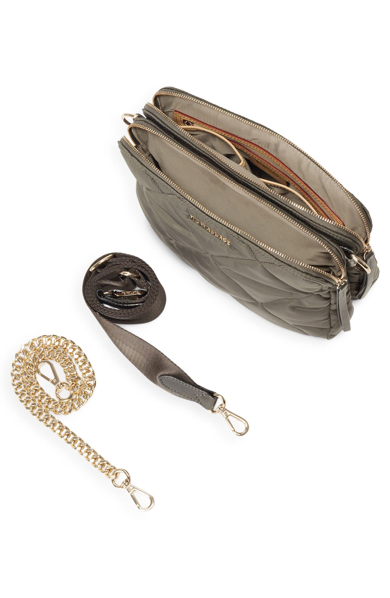 MZ Wallace Madison Quilted Nylon Crossbody Bag, Alternate, color, 