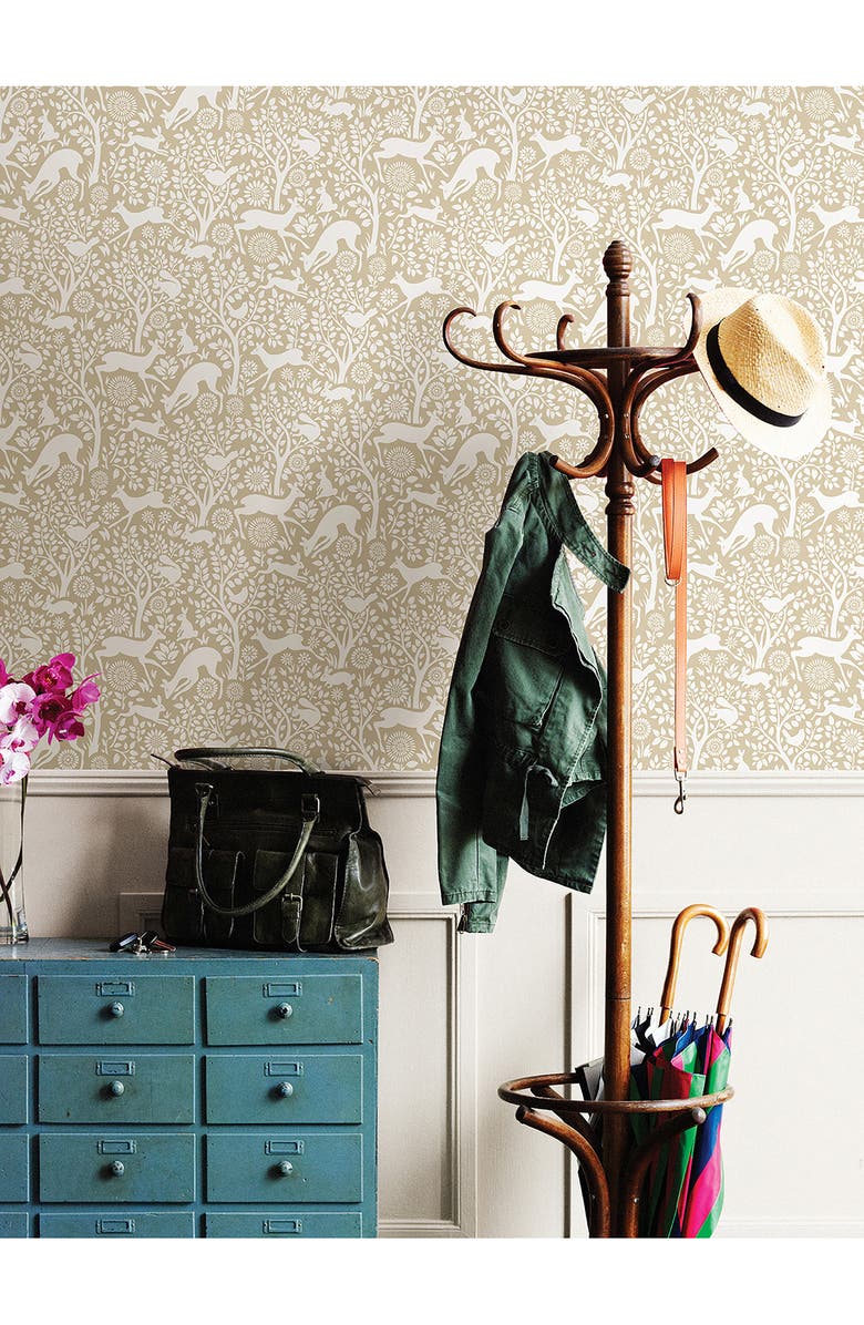 Wallpops Merriment Cream Peel & Stick Wallpaper, Alternate, color, Neutral