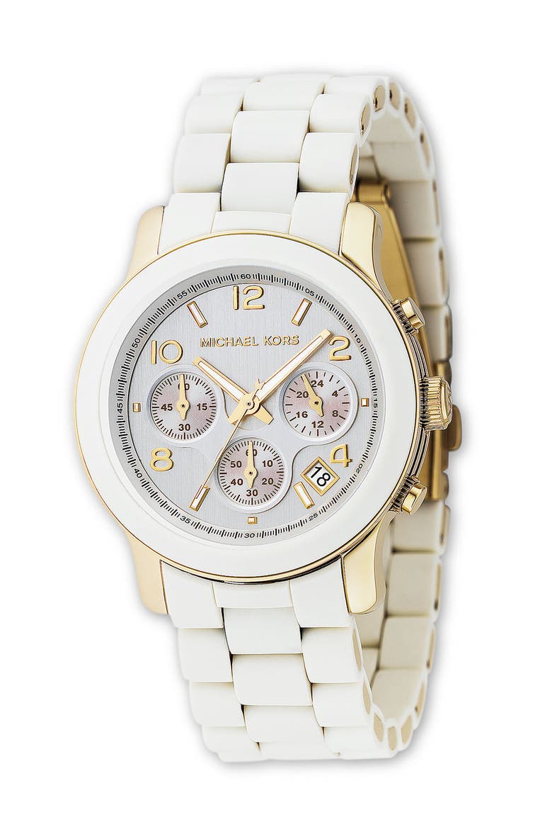 'Runway' Chronograph Watch, 39mm, Main, color, WHITE