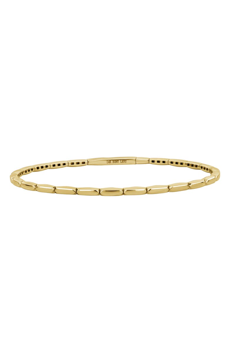 Bony Levy 14K Gold Bar Flexible Bracelet, Main, color, 14K Yellow Gold