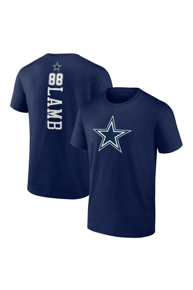 Men's Fanatics Branded CeeDee Lamb Navy Dallas Cowboys Playmaker T-Shirt, Main, color, Navy