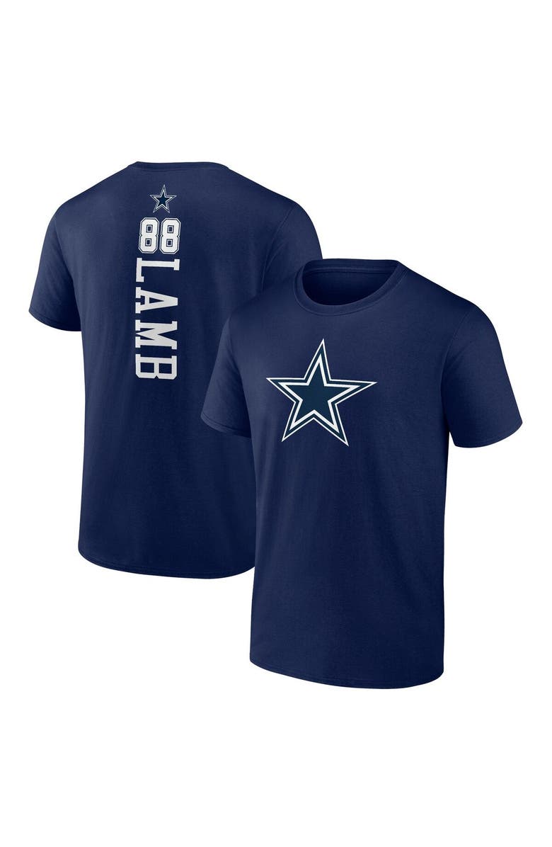 FANATICS Men's Fanatics Branded CeeDee Lamb Navy Dallas Cowboys Playmaker T-Shirt, Main, color, Navy