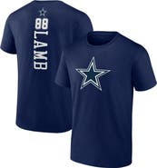 FANATICS Men's Fanatics Branded CeeDee Lamb Navy Dallas Cowboys Playmaker T-Shirt