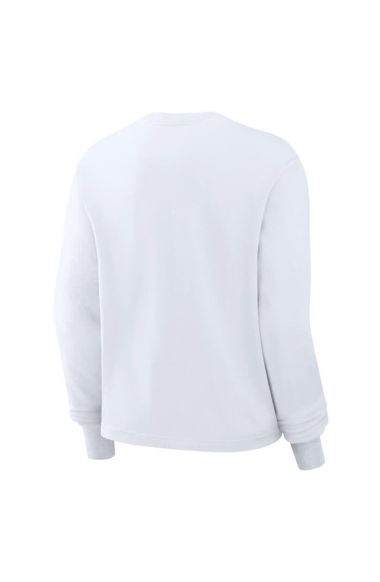 Nike Women's Nike White Baltimore Ravens Essential Long Sleeve Boxy T-Shirt, Alternate, color, 