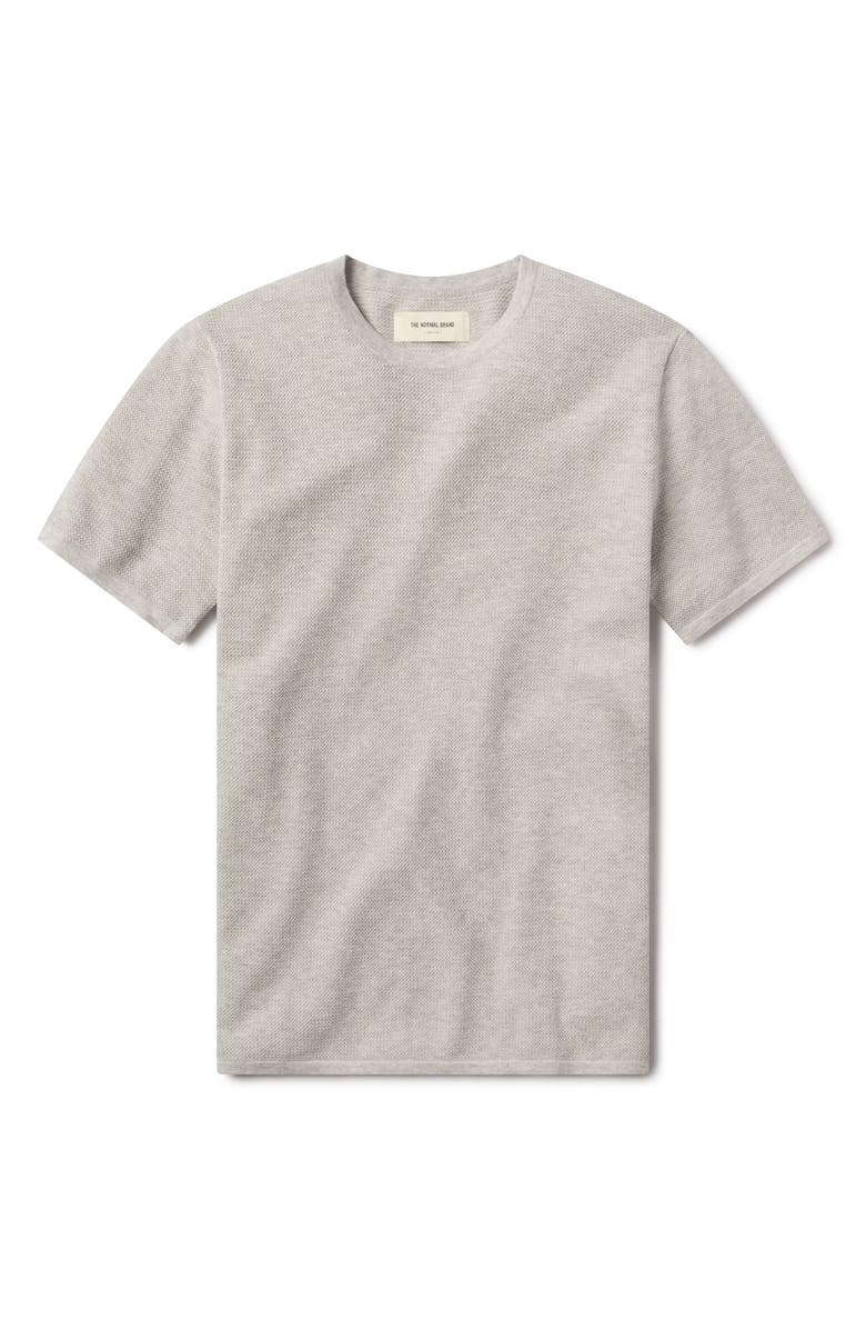 The Normal Brand Driftknit Short Sleeve Sweater, Alternate, color, Stone