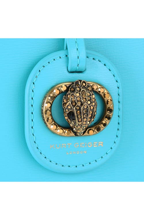 Kurt Geiger London Chelsea Leather Shopper Bag In Turquoise/aqua