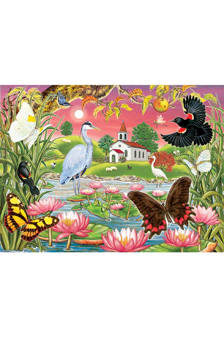 Heron Lake 500 piece Jigsaw Puzzle for Adults, Alternate, color, Multicolor