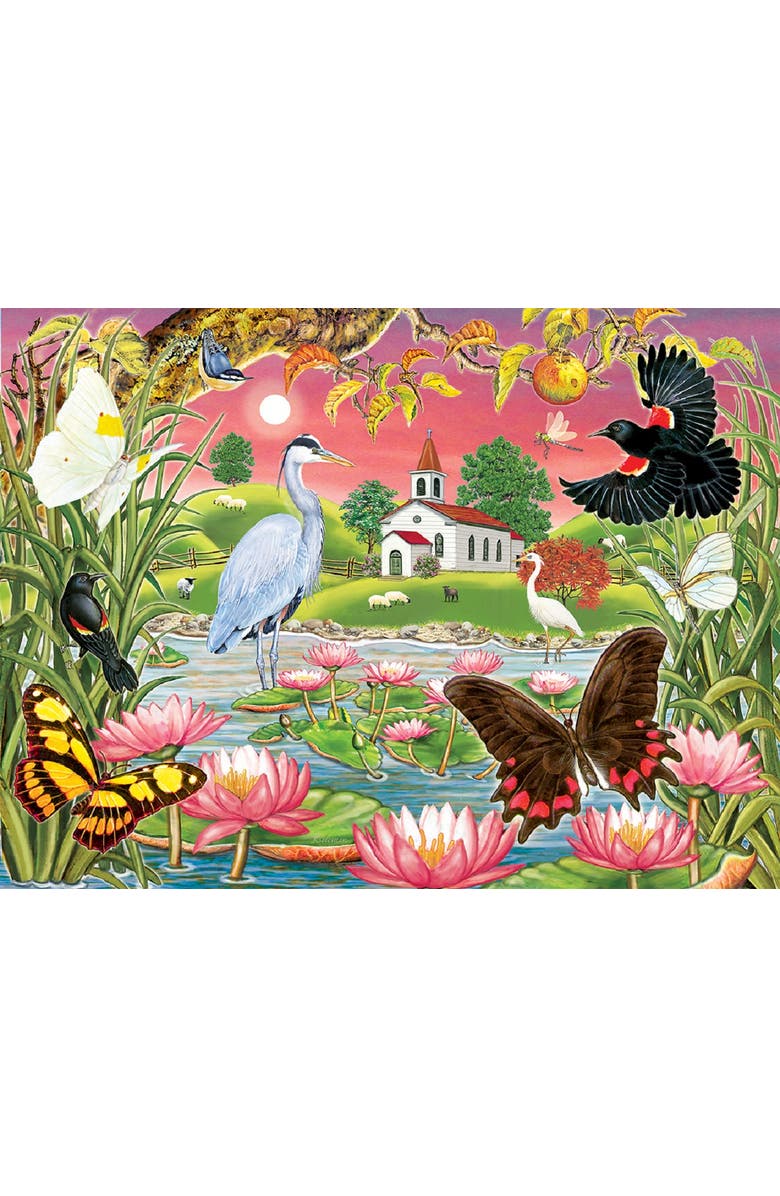 Sunsout Heron Lake 500 piece Jigsaw Puzzle for Adults, Alternate, color, Multicolor