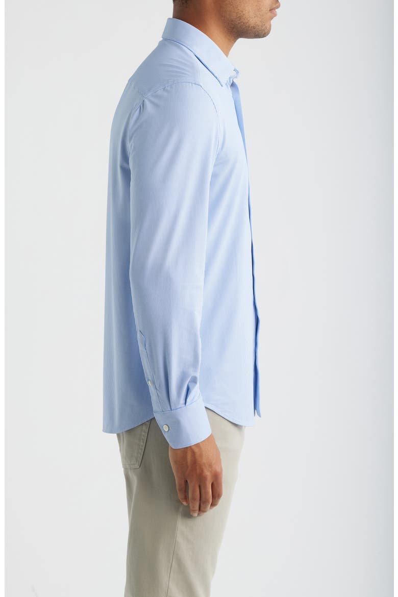 Julian Shaped Fit Stretch Button-Up Shirt, Alternate, color, CLASSIC BLUE