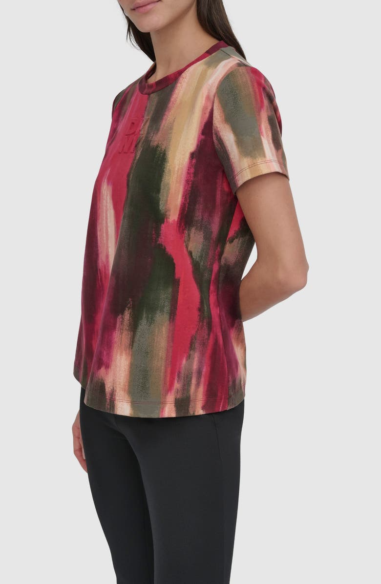 DKNY Allover Print T-Shirt, Alternate, color, June Brush Stroke