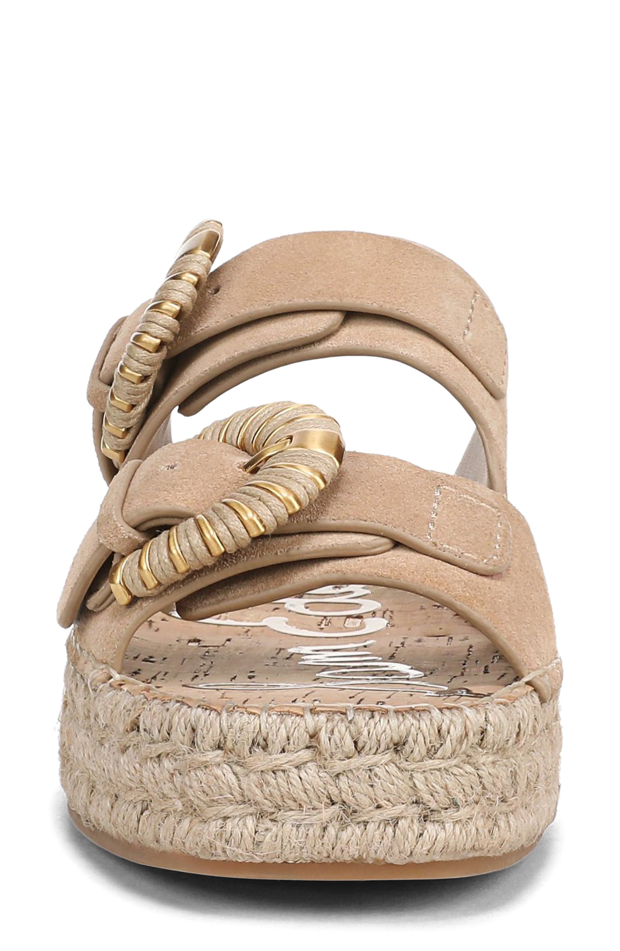 Sam Edelman Tabbey Espadrille Platform Slide Sandal, Alternate, color, Cyprus Tan