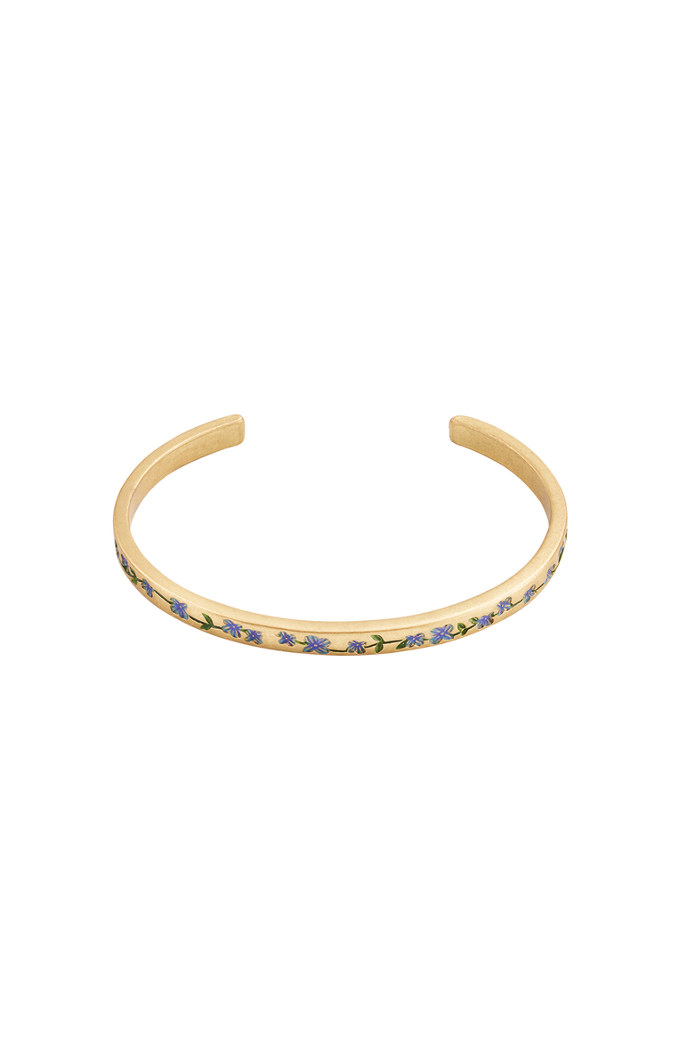 Fable England Forget Me Not Gold Bangle, Alternate, color, Gold