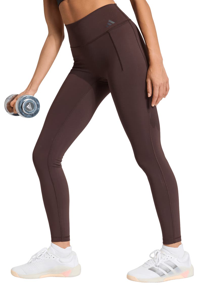 Optime Workout Full Length Leggings, Main, color, AURORA COFFEE
