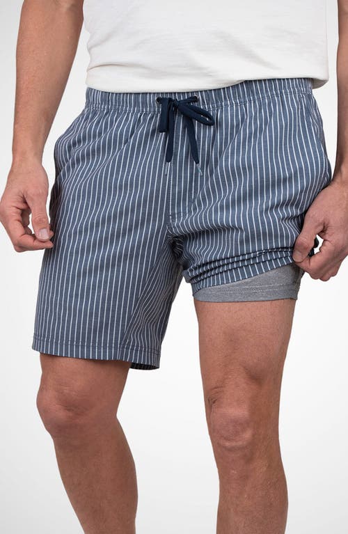 Tailor Vintage Hybrid 4-way Stretch Swim Shorts In Blue