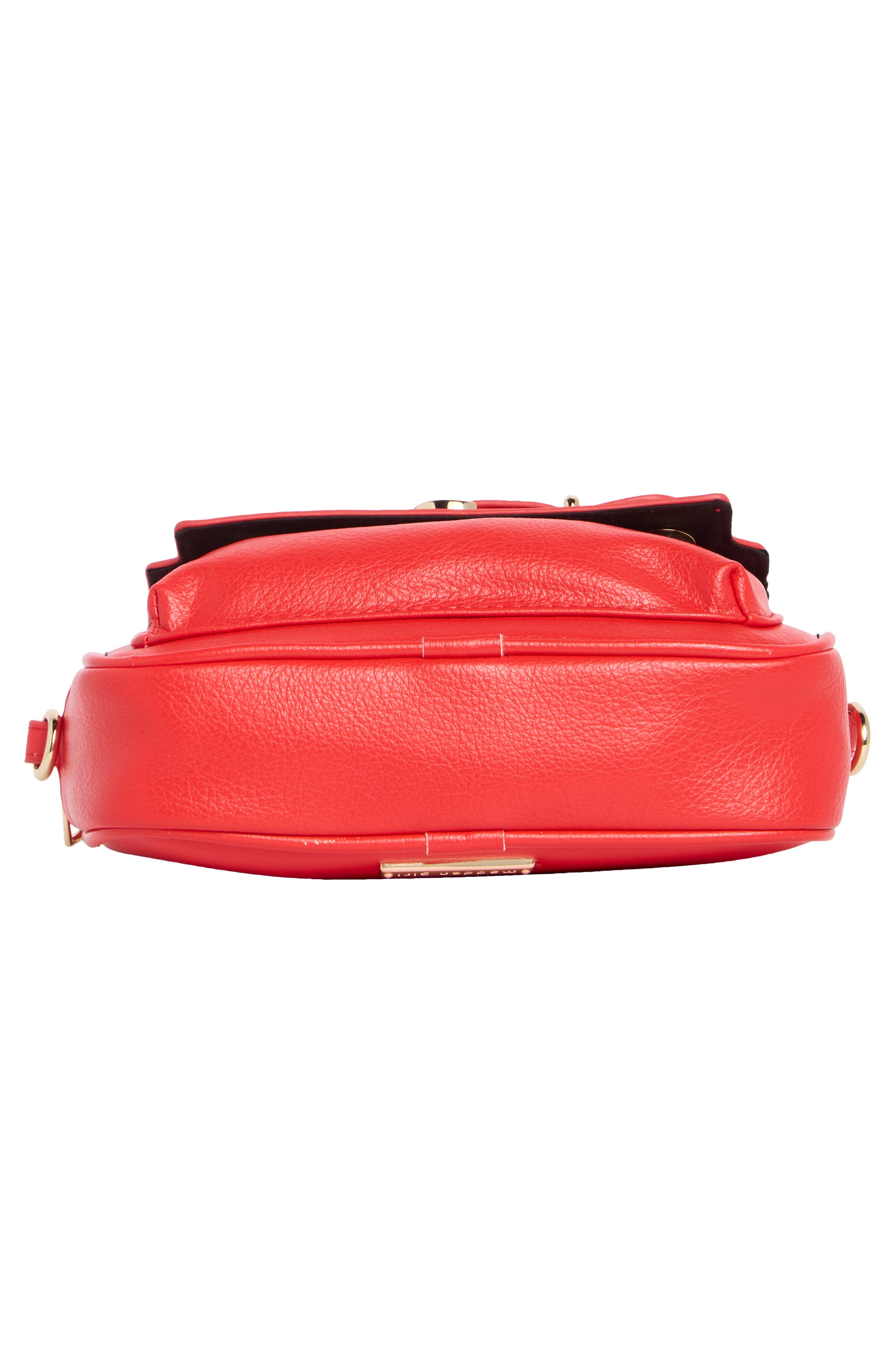 Textured Faux Leather Camera Bag, Alternate, color, SCARLET
