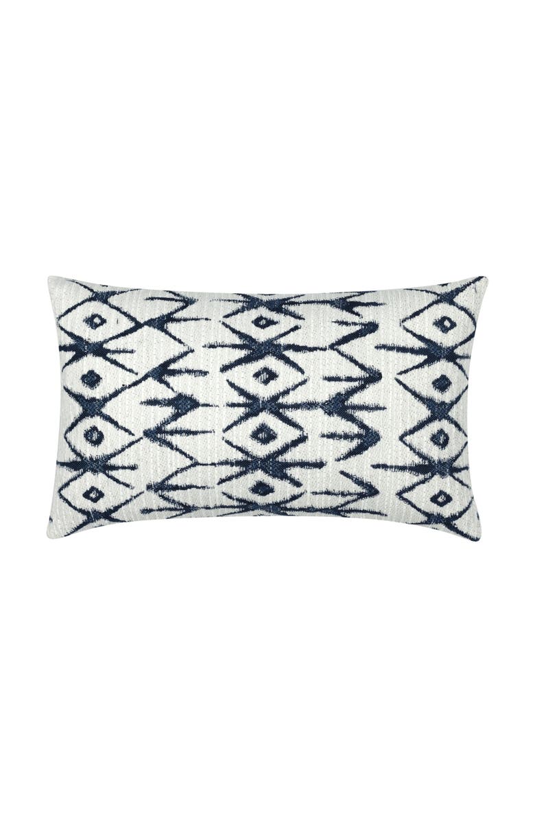 Elaine Smith Ritual Indigo Chenille Indoor & Outdoor Woven Accent Pillow, Main, color, Indigo