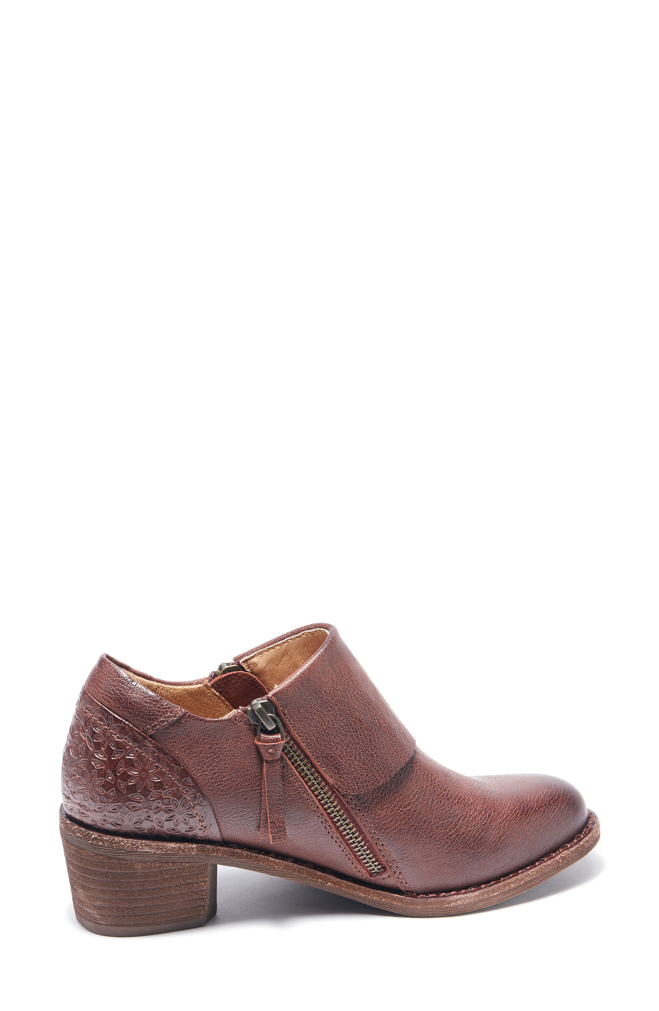 Michelle Ankle Boot, Alternate, color, DARK CHERRY