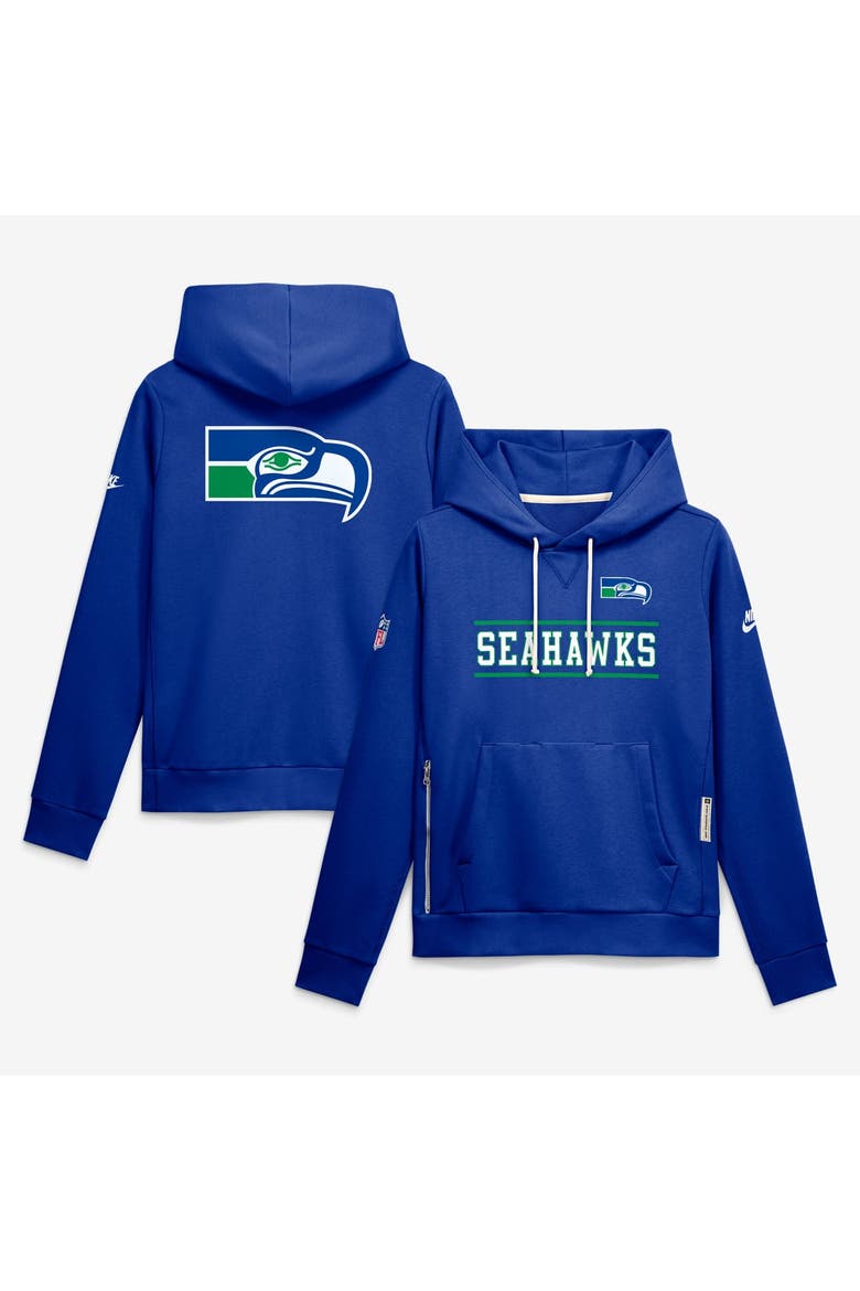Women's Nike  Royal Seattle Seahawks Sideline Standard Issue Alternate Dri-FIT Hoodie, Main, color, Royal