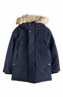 NEXT Kids Water Resistant Faux Fur Trim Insulated Coat