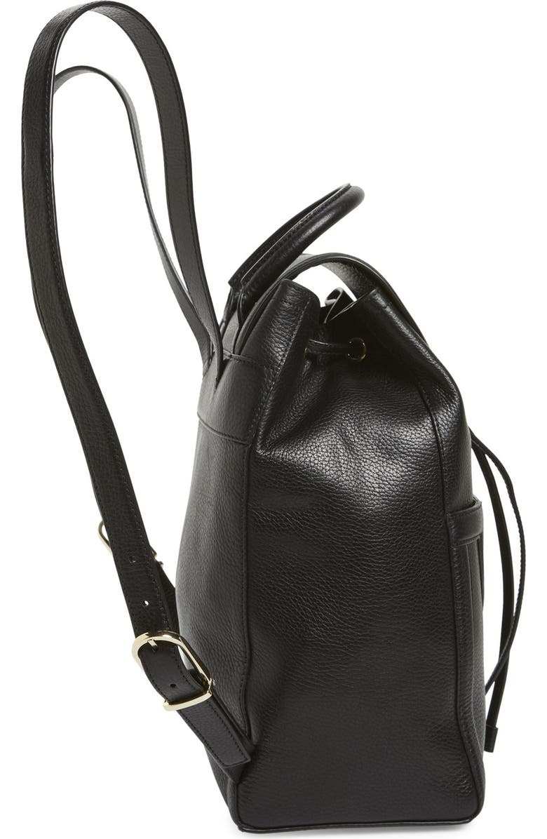 Tory Burch 'Serif T' Leather Backpack, Alternate, color,