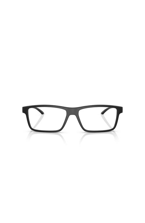 Arnette 56mm Rectangle Optical Glasses In Black