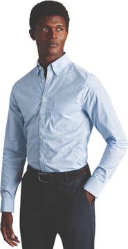 Charles Tyrwhitt Non-Iron Stretch Oxford Check Shirt