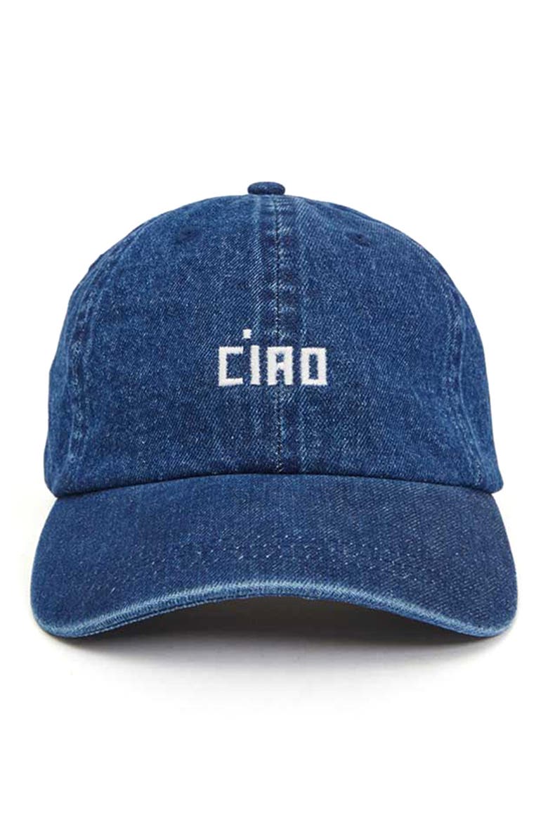 Clare V. Ciao Denim Baseball Cap (Women) | Nordstrom
