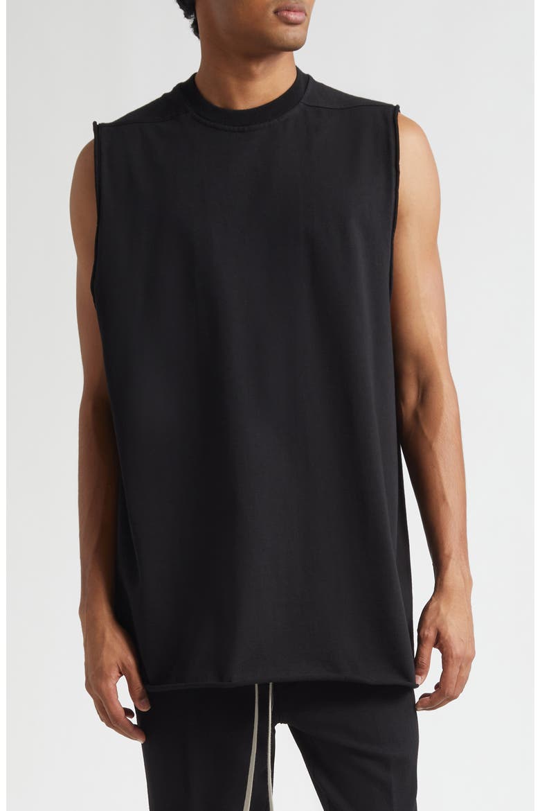 Jumbo Cotton Jesrey Tank, Main, color, BLACK