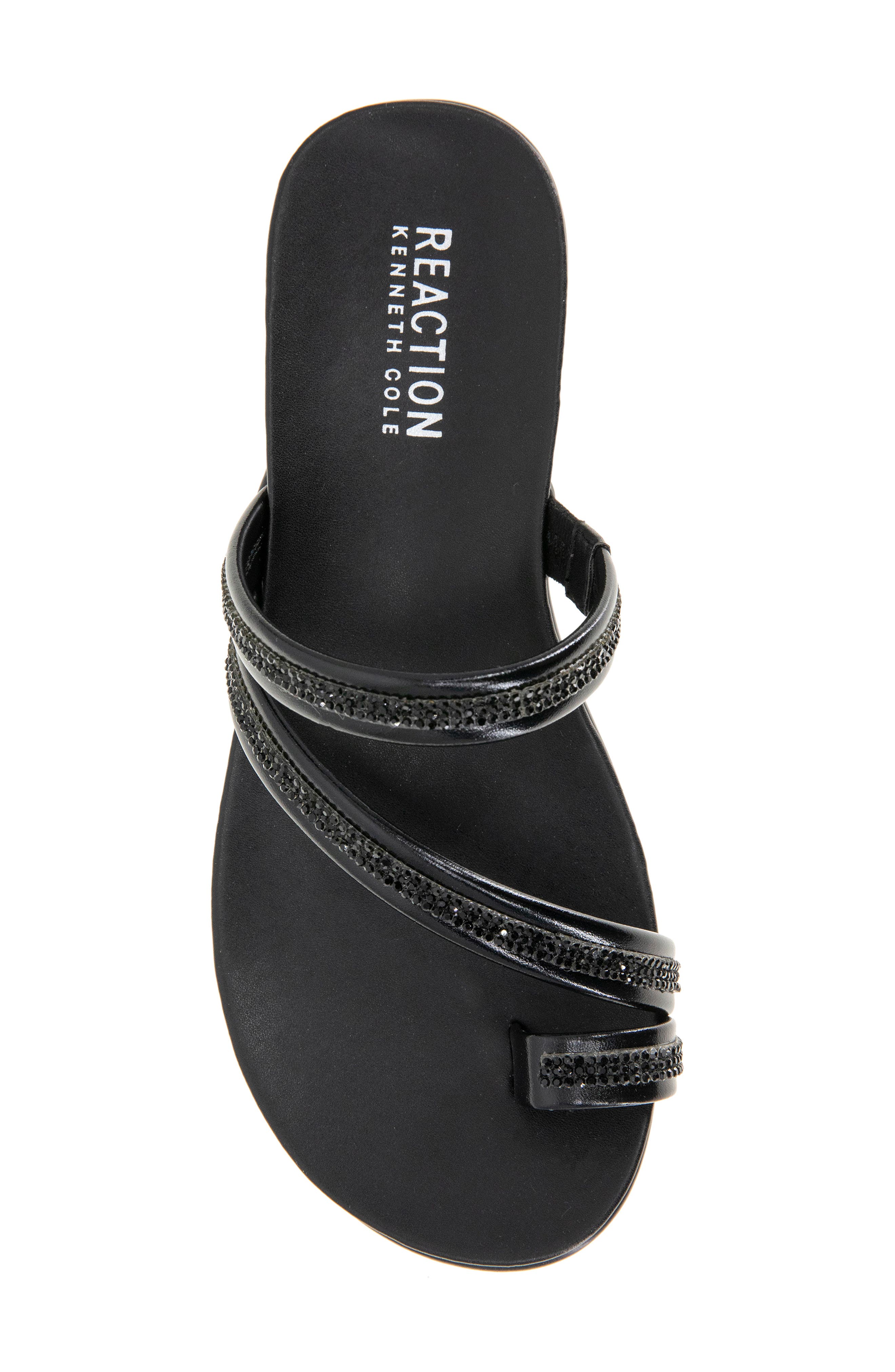 Reaction Kenneth Cole Gia Crystal Strap Slide Sandal, Alternate, color, 