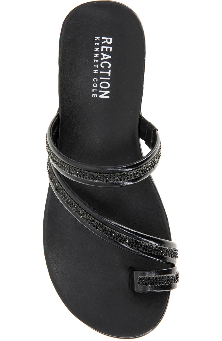 Reaction Kenneth Cole Gia Crystal Strap Slide Sandal, Alternate, color,