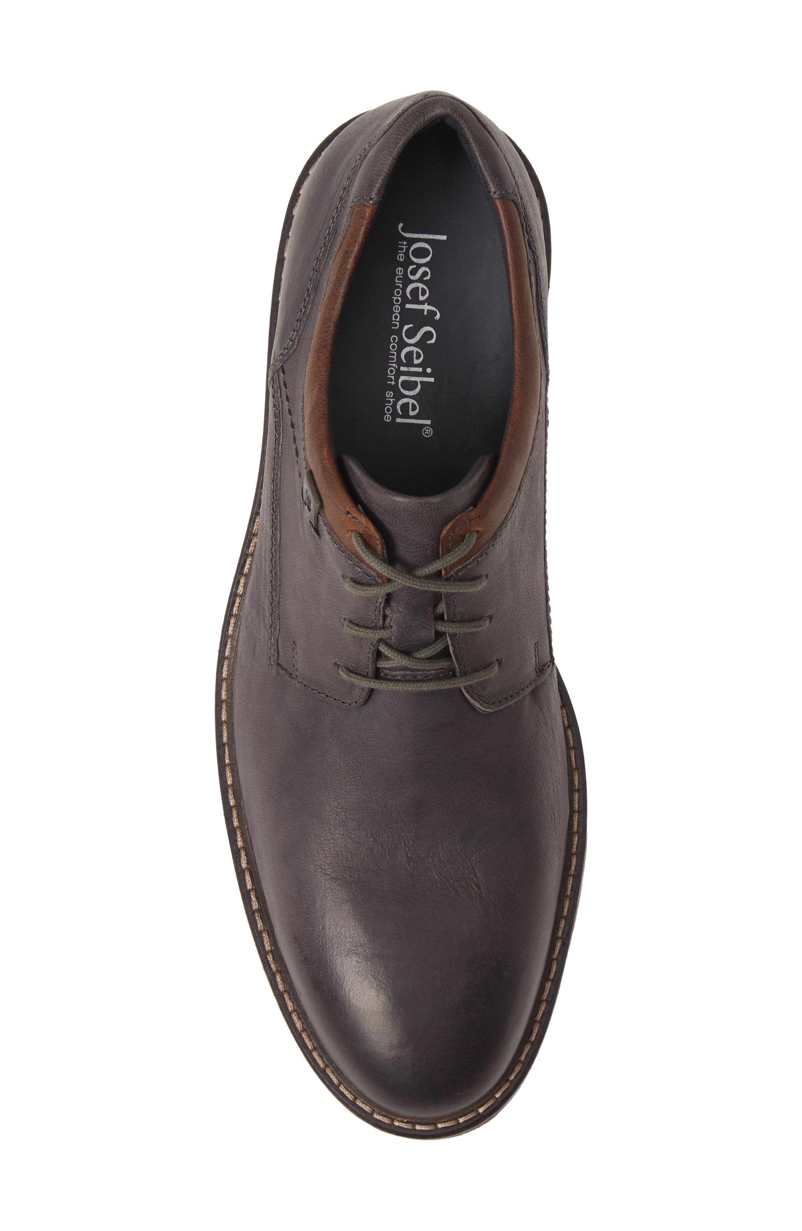 Earl Plain Toe Derby, Alternate, color, GRAPHITE LEATHER