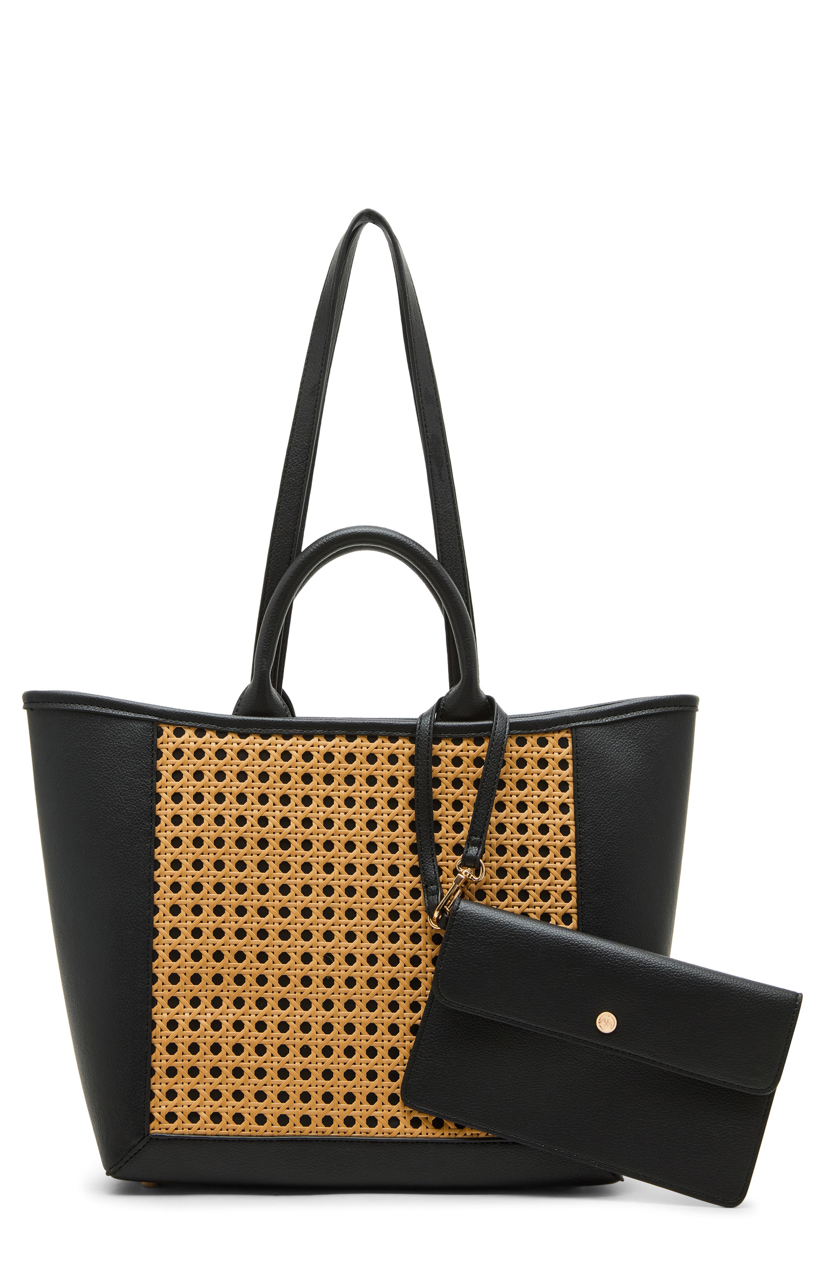 Anne Klein Cane Medium Tote Bag, Main, color, 