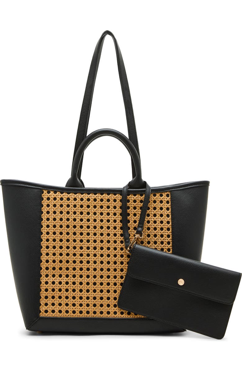 Anne Klein Cane Medium Tote Bag, Main, color,