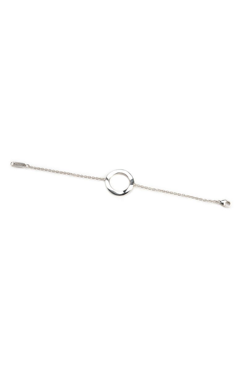 Ippolita Sterling Silver Open Wavy Circle Friendship Bracelet, Main, color, 