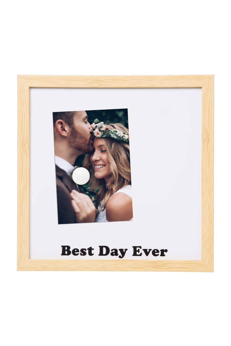Best Day Ever Magnetic Frame, Main, color, White
