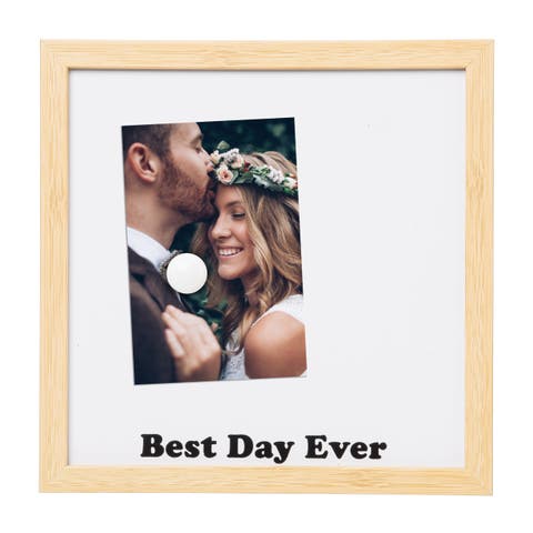 Best Day Ever Magnetic Frame White