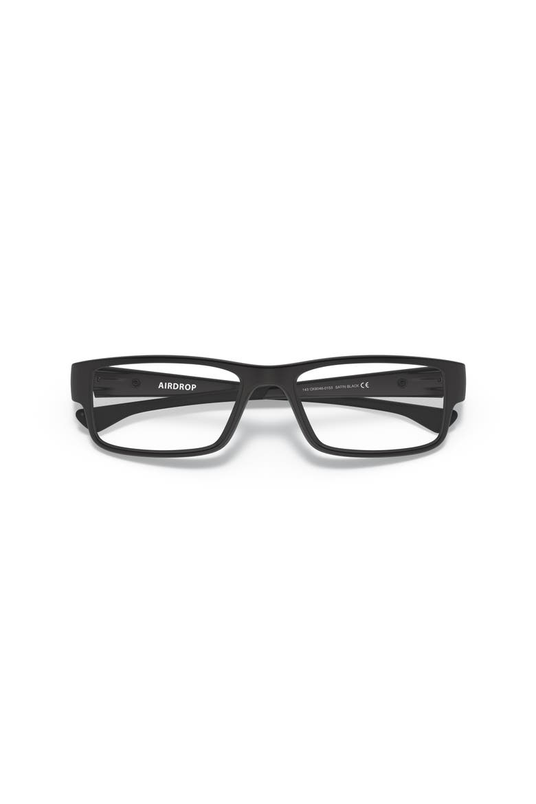 53mm Rectangle optical glasses, Alternate, color, Black