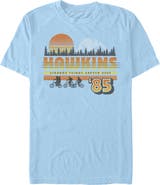 Stranger Things Netflix Men's Stranger Things Retro Hawkins Bikers Graphic T-Shirt