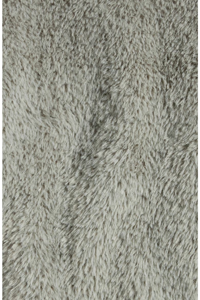 Nestle Faux Fur Throw Blanket, Alternate, color, GREEN HALO
