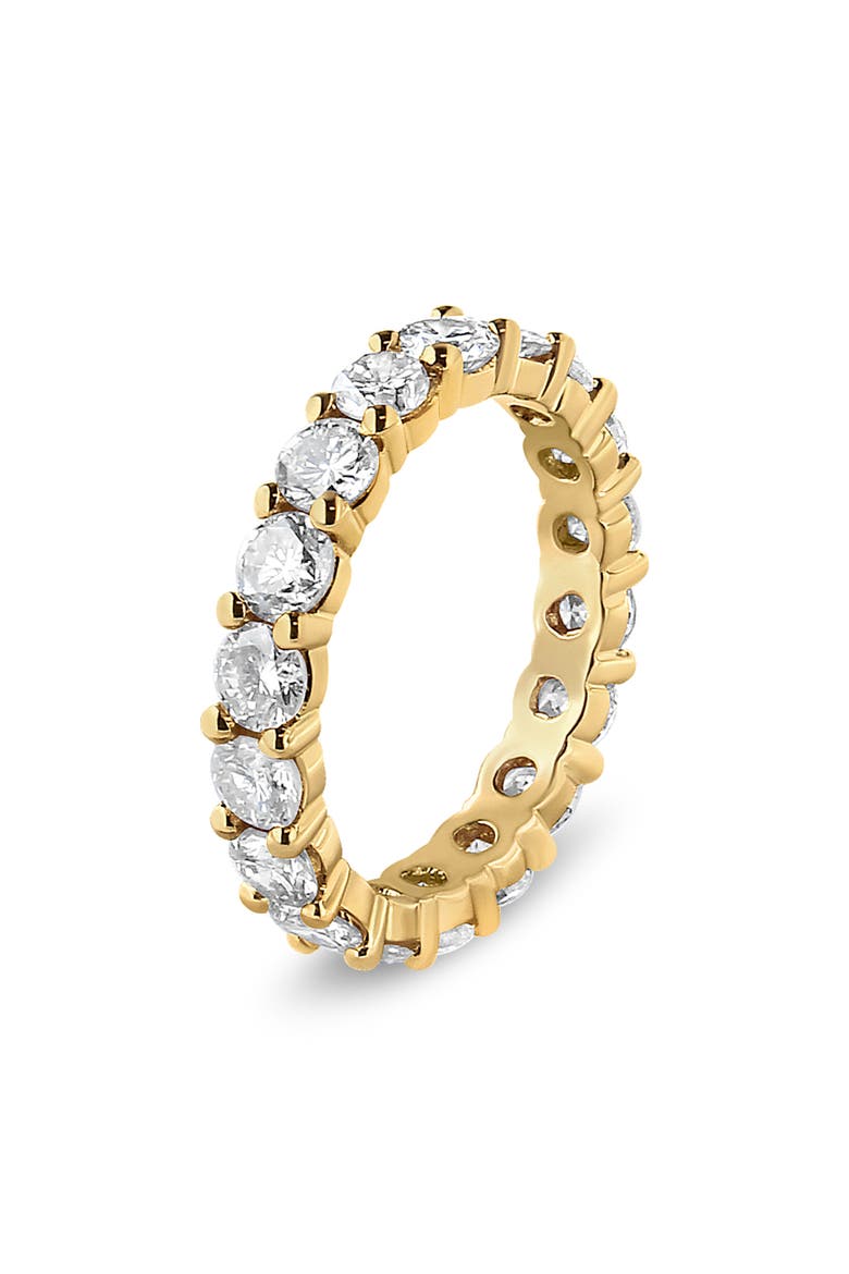 14K Yellow Gold 3.00 Cttw Shared Prong Set Round Cut Diamond Eternity Band, Alternate, color, Yellow