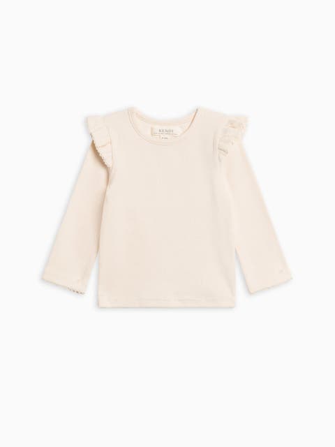 Rina Ribbed Ruffle Top (Toddler 
Little Kids)