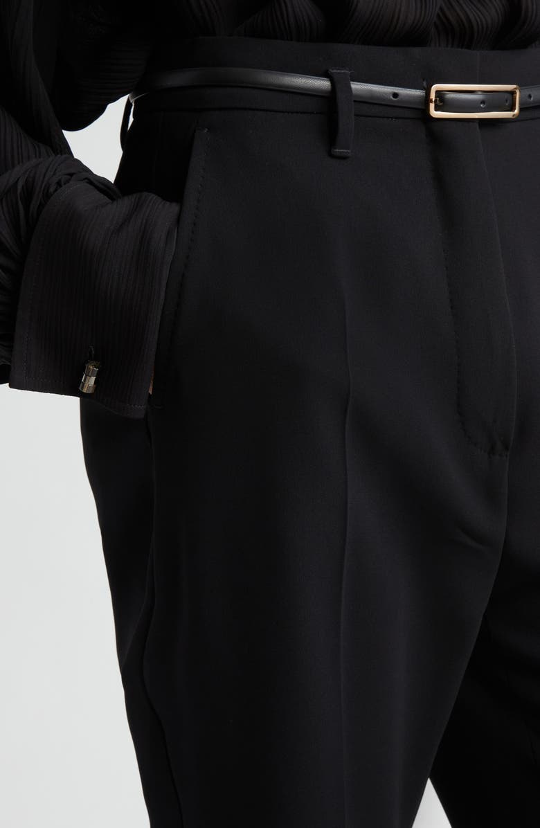 Max Mara Studio Sale Crepe Flare Leg Pants, Alternate, color, 