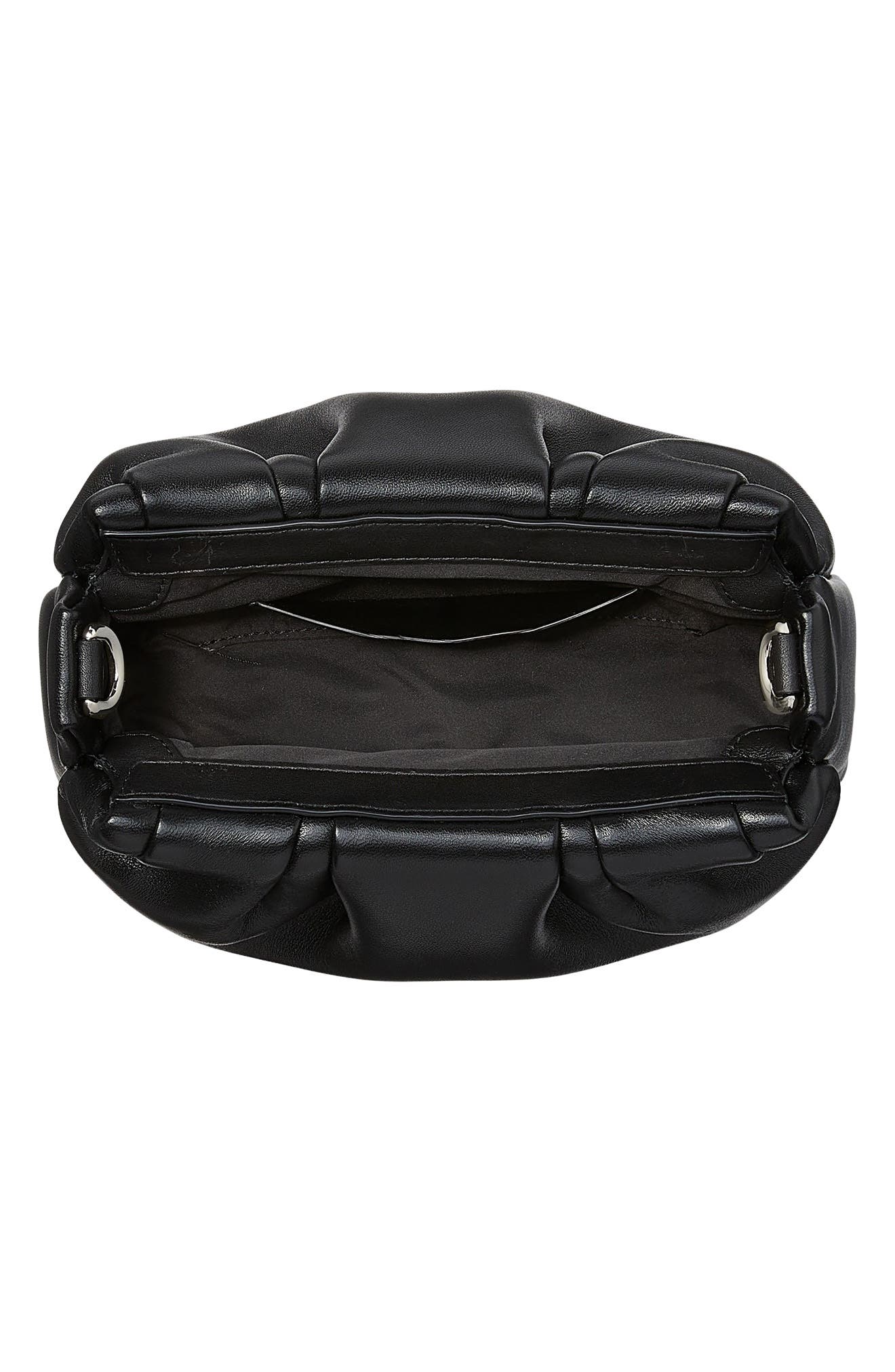 Kate Spade New York souffle smooth leather crossbody, Alternate, color, Black